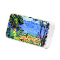 73600 Sublimation Mini Speakers, White, Decorated Cloth Grille - Simulated Image