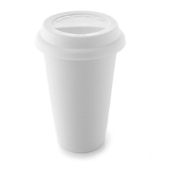 10oz  Eco-Tumbler with White Silicone Lid