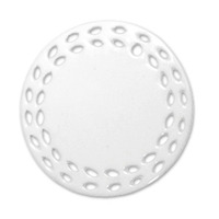 3" Round Doily w/Leaf Trim